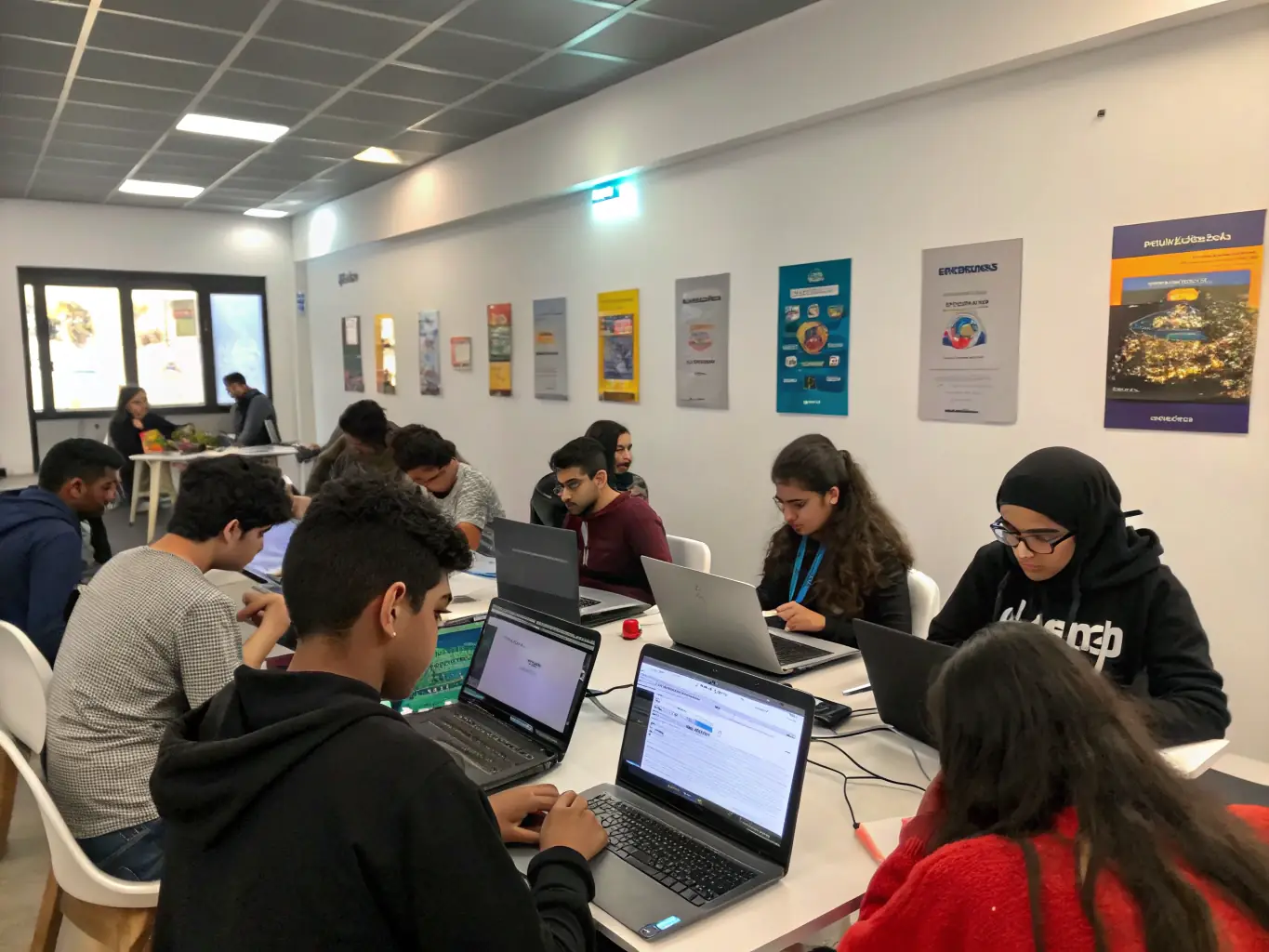 A group of trainees in a classroom setting in Mozambique, participating in a skills development workshop facilitated by ELS Labor Bronken & Service.